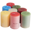 Colored Popular Dinner Pillar Candles for Wedding
